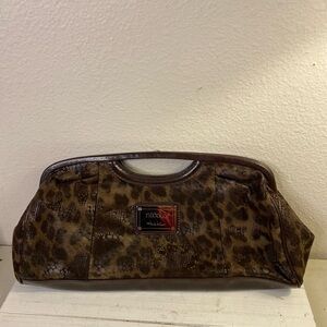 Vintage Animal Print clutch by Nicole.